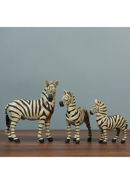 Poly Dekoratif 3 Lü Zebra 25X21X17CM