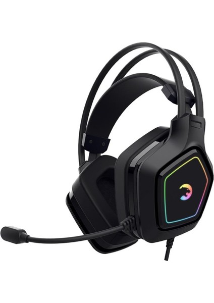 Mihawk Pro Siyah 7.1 Surround Hi-Fi Rgb Titreşimli Gaming Kulaklık (Memory Foam)