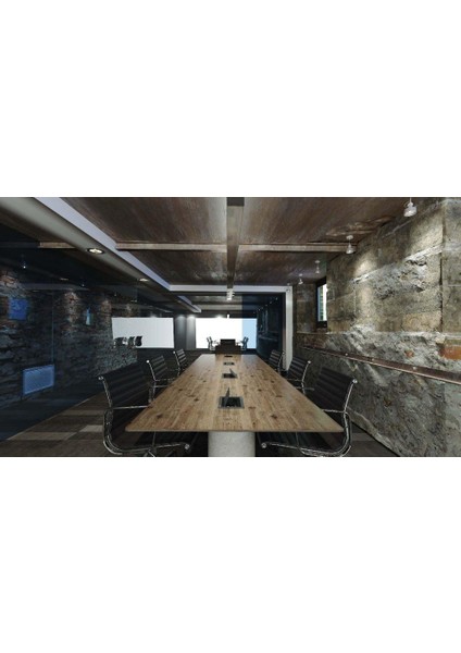 Masa Üstü Antrasit Çift Açılım Duo-Line Fırçalı Priz Seti 10.8400 fırsatları