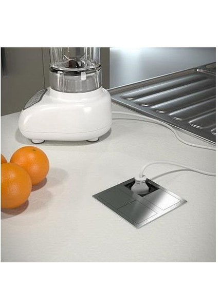 Hit İkili Fonksiyonel Gizli Priz Seti İnox fiyatları