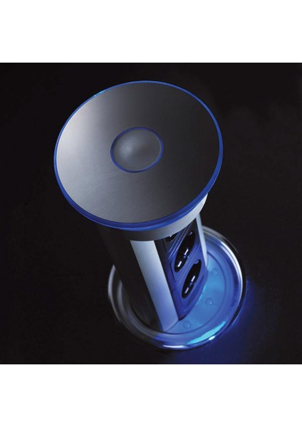 Elite Basaç Silindir Lüx Krom Işıklı Priz Ünitesi modelleri