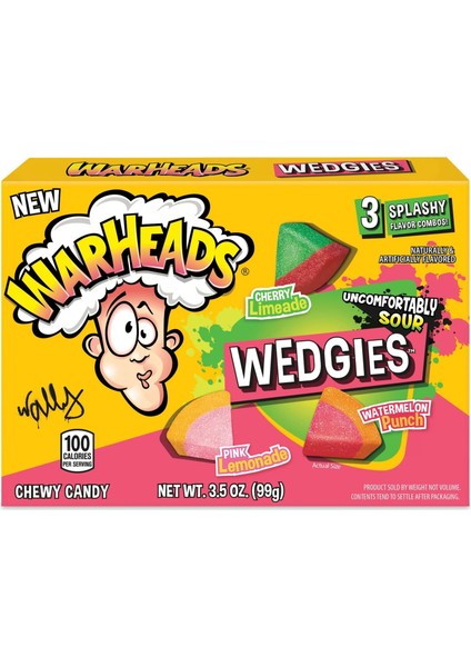 Wedgies Sour Chewy Candy 3 Flavours 99 gr