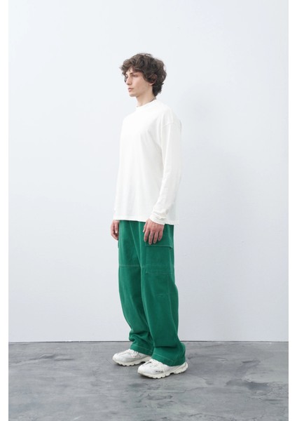 Nefti Oversize Gabardin Kargo Pantolon fırsatları
