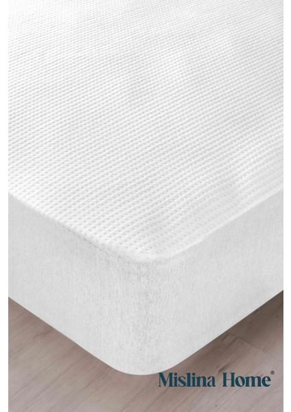 Premium Sıvı Su Geçirmez Fitted Full Kenar Tek Kişilik Çift Kişilik Sessiz Yatak Koruyucu Alez 200 x 200 cm