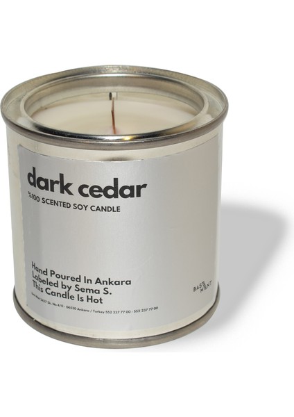 : Kokulu Soya Mum : 280 gr : Dark Cedar