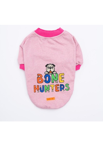 Pembe Bone Hunter Orta-Büyük Irk Köpek Fermuarlı Sweatshirt fiyatları