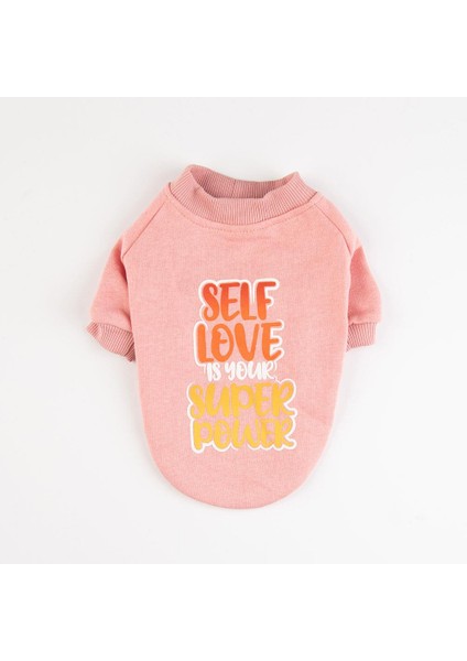 Pembe Power Polarlı Küçük Irk Köpek Sweatshirtü