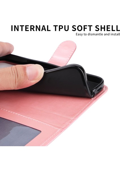 iPhone 14 Pro Max ile Uyumlu Sunflower Kabartmalı Pu Deri Cüzdan Kılıf Kart Yuvaları ve Kickstand ile Çevirmeli Koruyucu Telefon Kapağı (Yurt Dışından)