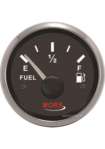 Mors Yakıt Göstergesi 12-24 V Ohm : 0-190 Ø:55 mm Siyah Kadran