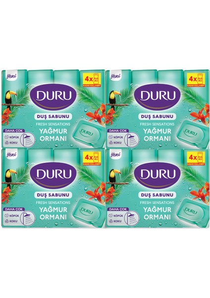 Fresh Sensations Yağmur Ormanı 16 Adet Duş Sabunu 4X600 gr