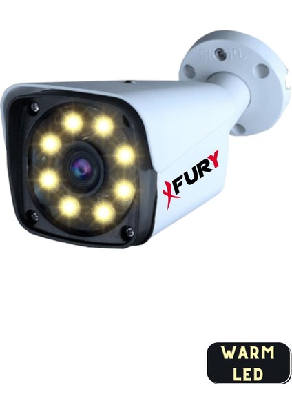 4 Kameralı 5mp Lensli 1080p 2mp Color Görüntü 8 Warm Led Gece Görüşlü FullHd Güvenlik Kamera Sistemi 1TB fırsatları