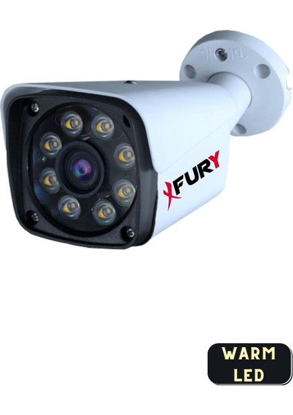 4 Kameralı 5mp Lensli 1080p 2mp Color Görüntü 8 Warm Led Gece Görüşlü FullHd Güvenlik Kamera Sistemi 1TB indirimleri