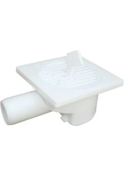 Plastik Yer Sifonu 15X15 70 Yandan Çıkış Süzgeci