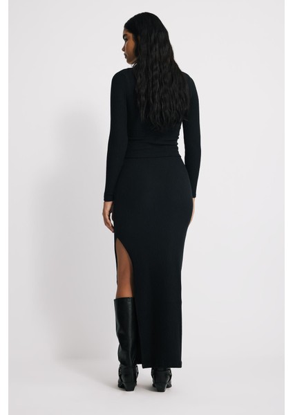 Yan Yırtmaçlı Maxi Etek fiyatları