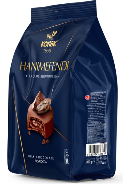 Hanımefendi Krema Dolgulu Sütlü Çikolata 300 gr