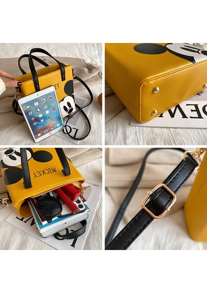 Yeni Trendy ve Moda Kore Karikatür Tote Çanta Çok Yönlü Kişiselleştirilmiş Omuz Crossbody Çanta (Yurt Dışından) fiyatları