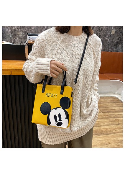 Yeni Trendy ve Moda Kore Karikatür Tote Çanta Çok Yönlü Kişiselleştirilmiş Omuz Crossbody Çanta (Yurt Dışından)