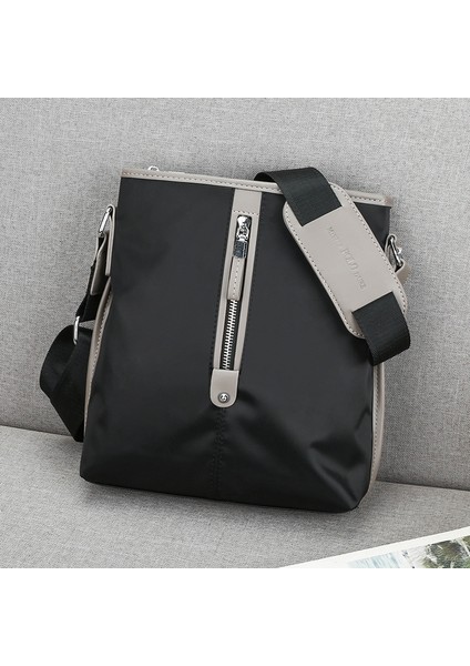 Erkek Crossbody Çanta Yeni Klasik Erkek Rahat Çanta Oxford Kumaş Omuz Çantası Crossbody Küçük Sırt Çantası (Yurt Dışından)