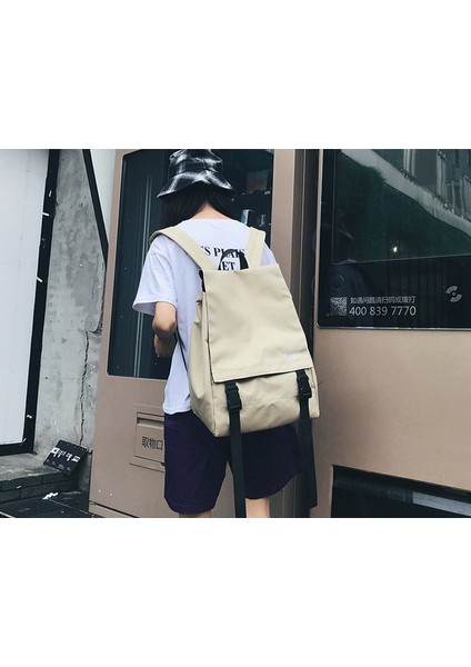 Yeni Japon Çift Çanta Kapasiteli Kore Versiyonu Ins Sırt Çantası Erkek Oxford Kumaş Okul Çantası (Yurt Dışından) modelleri