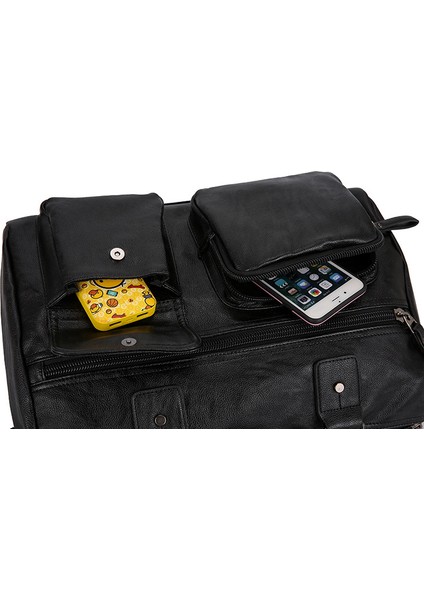 Yeni Omuzdan Askili Çanta Pu Çanta Erkek Çantası Omuz Crossbody Çanta 15.6 Büyük Kapasiteli Bilgisayar Seyahat Çantası (Yurt Dışından) modelleri