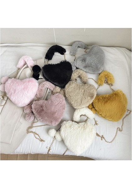Aşk Çantası Taklit Rex Tavşan Peluş Kadın Çanta Omuz Crossbody Peluş (Yurt Dışından) fiyatları