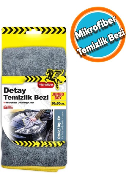 Araba Araç Otomobil Otoiç Dış Ofis Ev Zemin Parke Kurulama Temizleme Mikrofiber Bez 50X50
