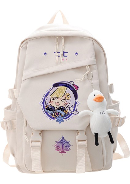 Genshin Impact Schoolbag Anime Japon Harajuku Tarzı Erkek ve Kız Öğrenciler Için Sırt Çantası (Yurt Dışından)