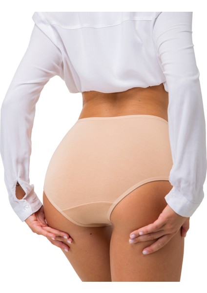 Pamuklu Battal Büyük Beden Kadın Slip Külot Bato 5 Li Set Paket Likralı Yüksek Bel Geniş Kenarlı indirimleri