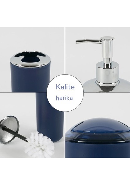 Altı Parçalı Banyo Yıkama Seti, Banyo Saklama Seti, Çöp Kutusu, Sabunluk, Diş Fırçası Tutucusu, Tuvalet Fırçası (Yurt Dışından) indirimleri
