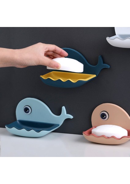 Balina Şeklindeki Yumruksuz Sabunluk Banyo Drenaj Sabunluk Seti Iki Adet Banyo Sabunluk Duvara Monte Depolama Rafı (Yurt Dışından) fiyatları