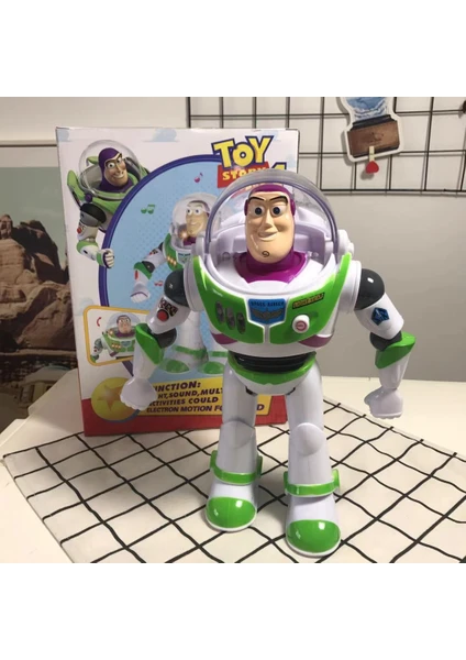 Buzz Lightyear Ses ve Işık Yürüyen Bebek Oyuncak Hikayesi 4 Tabanca Oyuncak Bebek Oyuncak (Yurt Dışından)