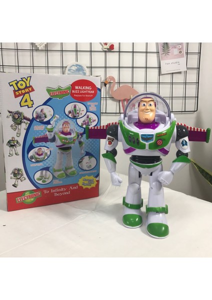 Buzz Lightyear Ses ve Işık Yürüyen Bebek Oyuncak Hikayesi 4 Tabanca Oyuncak Bebek Oyuncak (Yurt Dışından)