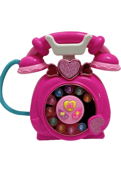 Prenses Çok Fonksiyonlu Telefon Müzik Karikatür Eğitici Çocuk Oyun Evi Oyuncak (Yurt Dışından)