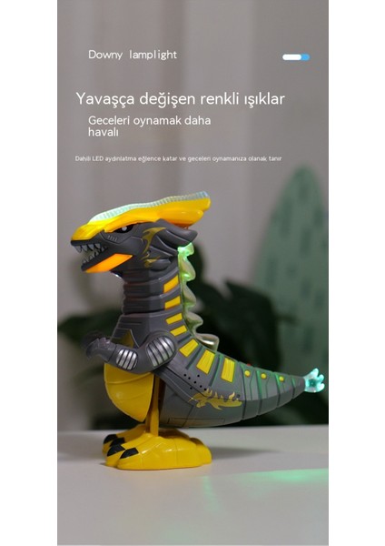 Elektrikli Dans Dinozor Hafif Müzik Dans Robotu Çocuk Eğitici Sallanan Karikatür Oyuncak (Yurt Dışından)