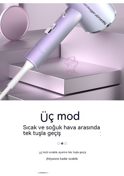 110V Saç Kurutma Makinesi Ev Saç Kurutma Makinesi Mavi Işık Yüksek Güçlü Saç Kurutma Makinesi (Yurt Dışından)