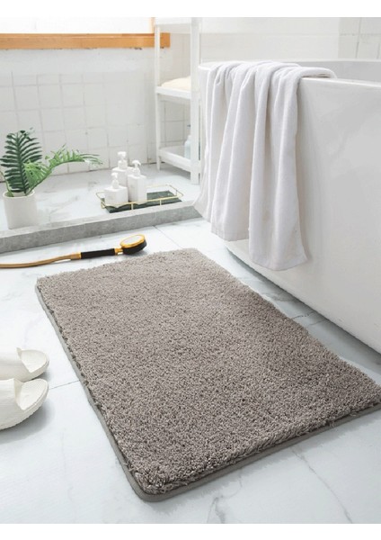 Kalınlaşmış Banyo Kaymaz Mat, Yatak Odası Banyo Antre Matı, Emici Mat, Peluş Halı (Yurt Dışından)