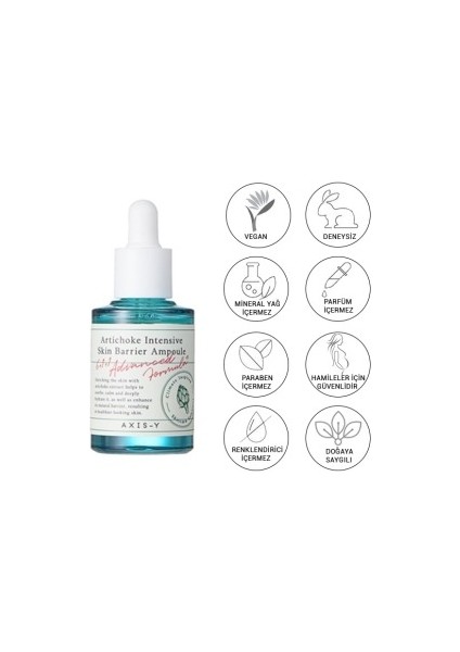Artichoke Intensive Skin Barrier Ampoule, Cilt Bariyerini Güçlendiren Gözenekleri Sıkılaştıran Cilt Serumu