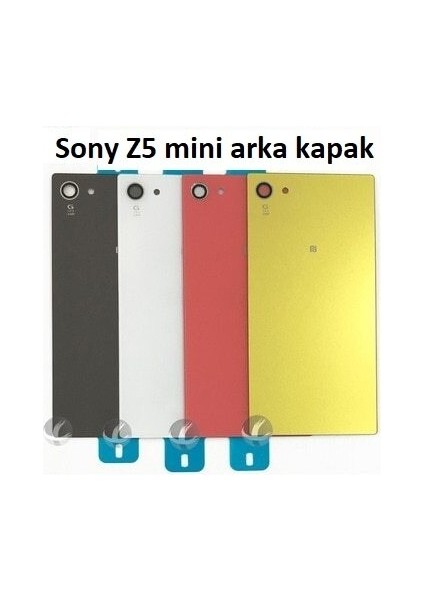 Sony Xperia Z5 Compact Mini Uyumlu Arka Pil Batarya Kapak - Sarı