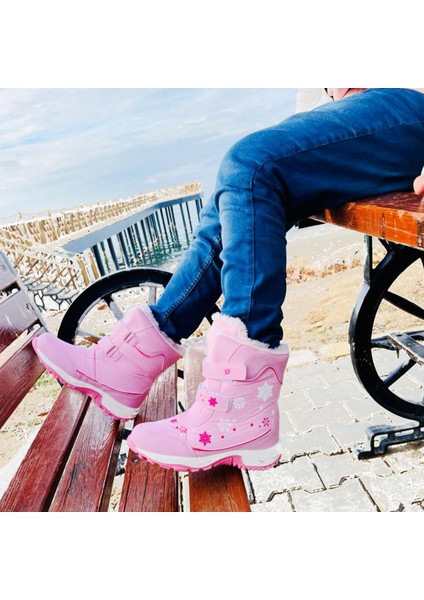 x Snow Termal Kız Çocuk Kürklü Bot Pembe