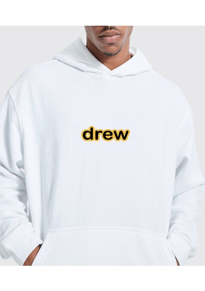 Unisex Oversize Drew Kapüşonlu Sweatshirt