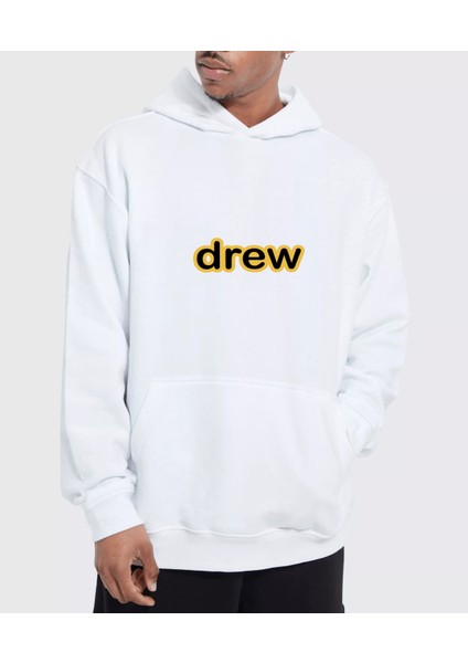 Unisex Oversize Drew Kapüşonlu Sweatshirt