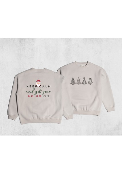 Unisex Oversize Ho Ho On Sweatshirt modelleri