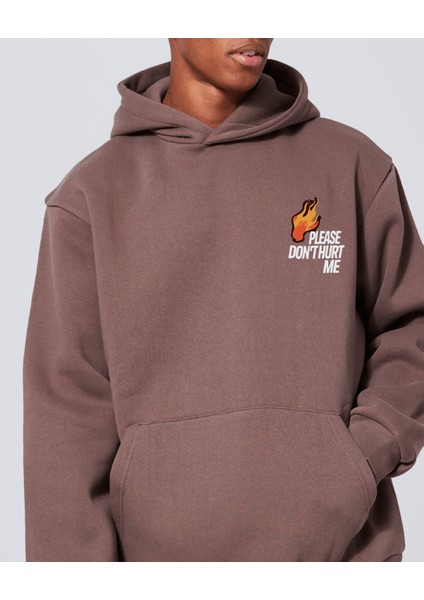 Unisex Oversize No7 Kapüşonlu Sweatshirt