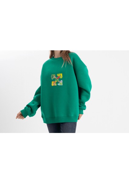 Unisex Oversize Four Sweatshirt