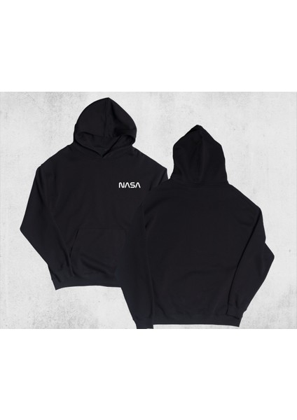 Unisex Oversize Nasa Kapüşonlu Sweatshirt