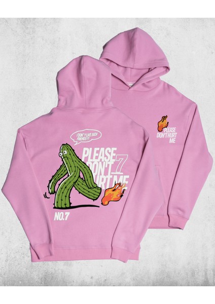 Unisex Oversize No7 Kapüşonlu Sweatshirt