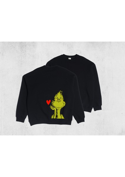 Pull The Hood Unisex Oversize Grinch Sweatshirt