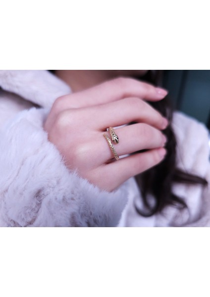 Siyah Pırlanta Taşlı Serpent Yüzük 0417R0332 fırsatları