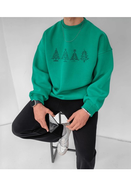 Unisex Oversize Ho Ho On Sweatshirt fiyatları