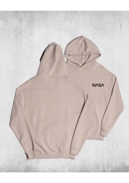 Unisex Oversize Nasa Kapüşonlu Sweatshirt